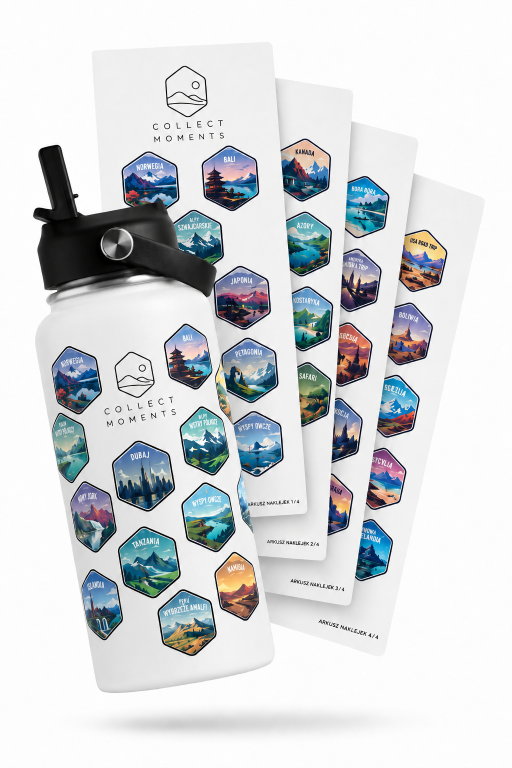 World Explorer Bottle + Stickers